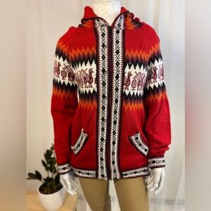 Andean GorpCore Ultra Soft & Warm Alpaca Wool Full Zip Cardigan Sweater Unisex